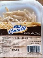 入っている砂糖の量 Fusilli al ferretto