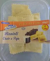 入っている砂糖の量 Ravioli cacio e pepe
