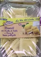 入っている砂糖の量 Ravioli con ricotta di buffala e bucce di limone