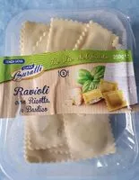 入っている砂糖の量 Ravioli con ricotta e basilico