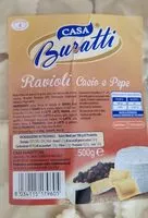入っている砂糖の量 Ravioli cacio e pepe