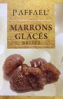 Sokerin määrä sisällä Marrons glacés Brisés