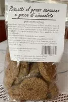 Количество сахара в Biscotti grano saraceno e gocce cioccolato