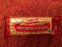 入っている砂糖の量 Croccantini di sesamo (croquant aux sésames)