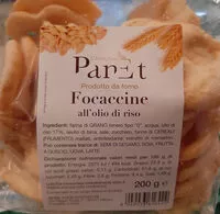 İçindeki şeker miktarı Focaccine all'olio di riso