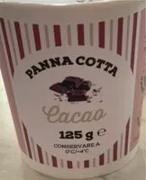 Amount of sugar in Panna cotta cacao