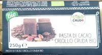 Suhkru kogus sees Pasta di cacao Criollo Bio