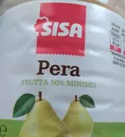 入っている砂糖の量 Pera frutta 50% min