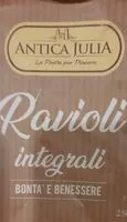 入っている砂糖の量 Ravioli integrali con ripieno di ceci