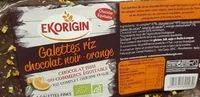 Sokerin määrä sisällä Galette riz chocolat noir orange