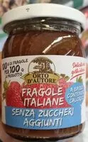 Количество сахара в Composta di fragole
