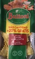 Azúcar y nutrientes en Buitoni crustaceos