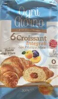 Zuckermenge drin Croissant integrali con frutta e miele