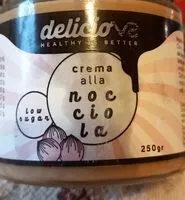 Suhkru kogus sees Crema alla nocciola