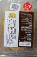 Amount of sugar in Pasta fresca di semola integrale