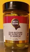 Количество сахара в Oliva ascolana del piceno dop in salamoia