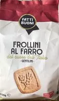 Количество сахара в Frollini alla farina di farro