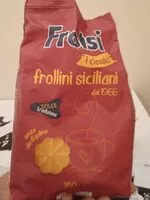 Amount of sugar in Frollini siciliani