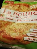 Amount of sugar in La sottile pizza Margherita