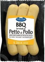 Sokerin määrä sisällä Wurstel servelade dI Petto di pollo