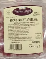 Sokerin määrä sisällä Stick di pancetta toscana
