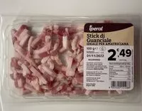 Sokerin määrä sisällä Stick di Guanciale