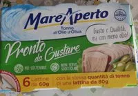 Sokerin määrä sisällä Tonno all'olio d'oliva