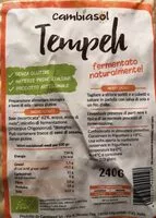 İçindeki şeker miktarı Tempeh