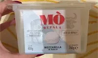 Sokerin määrä sisällä mozzarella di bufala