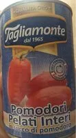 İçindeki şeker miktarı Pomodori pelati