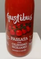 Cantidad de azúcar en Passata con ciliegino siciliano
