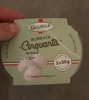 Suhkru kogus sees Burrata Cinquanta