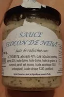 Suhkru kogus sees Sauce flocon de neige