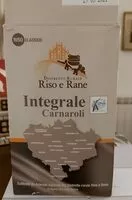 Suhkru kogus sees Riso integrale Carnaroli