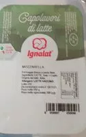 Quantité de sucre dans Mozzarella