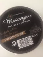 Sokerin määrä sisällä Mascarpone