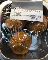 Sokerin määrä sisällä Arancini viande et petit pois
