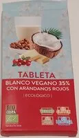 Amount of sugar in Tableta blanco verano 35% con arándanos rojos