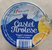 中的糖分和营养成分 Castel tirolese