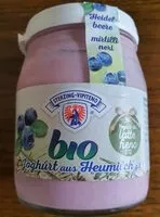 Sokerin määrä sisällä Yogurt biologico intero da latte fieno STG - 150g - mirtillo nero