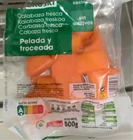 Jumlah gula yang masuk Calabaza fresca pelada y troceada