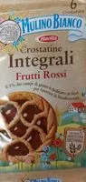 Sokerin määrä sisällä Crostatine integrali frutti rossi
