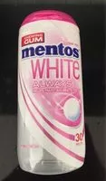 Количество сахара в Mentos white