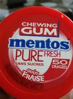 चीनी और पोषक तत्व Mentos gout fraise ????