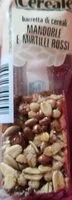 入っている砂糖の量 Cereali avena mandorle e mirtilli rossi