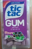 Sucre et nutriments contenus dans Tic tac gum