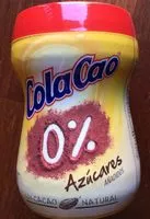 入っている砂糖の量 Cola Cao 0% azúcares