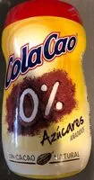 入っている砂糖の量 Cola Cao 0%