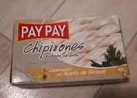 चीनी की मात्रा Xipirons Oli Pay Pay