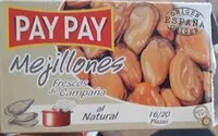 चीनी की मात्रा Mejillones al natural